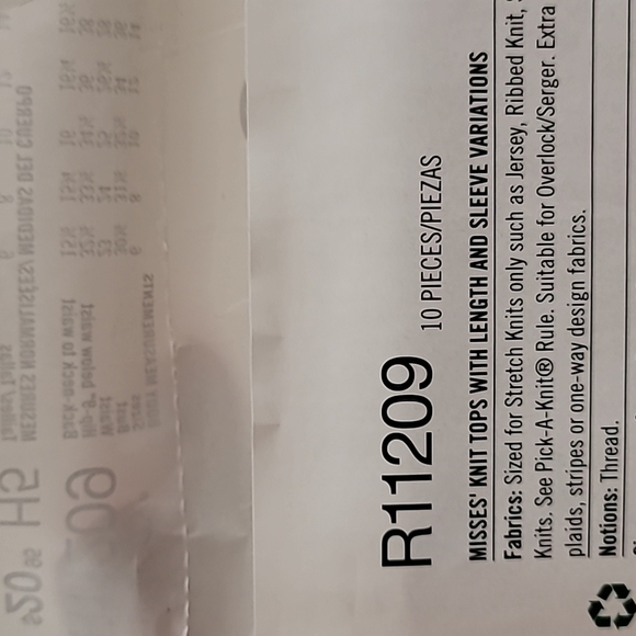 Simplicity Misses' Knit Tops Pattern - Picture 4 of 5